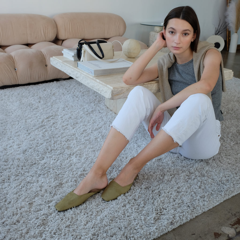 Kira Slides Olive