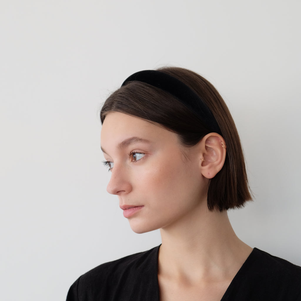 Velvet Headband Black